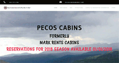Desktop Screenshot of pecoscabins.com